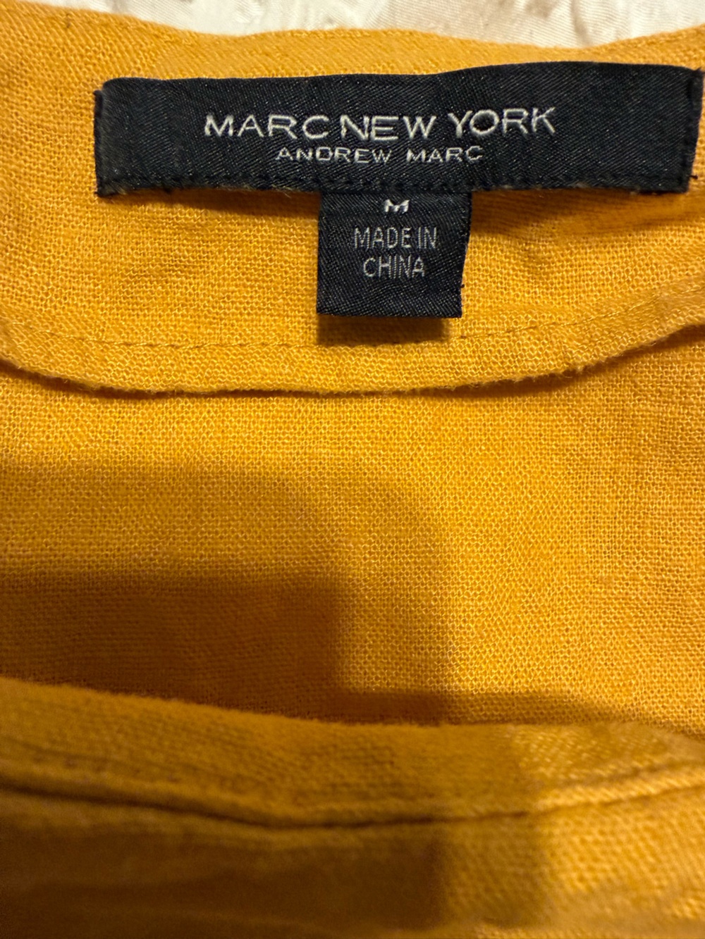 Marc New York Mustard Yellow Midi Skirt with Side Buttons - Picture 6 of 6
